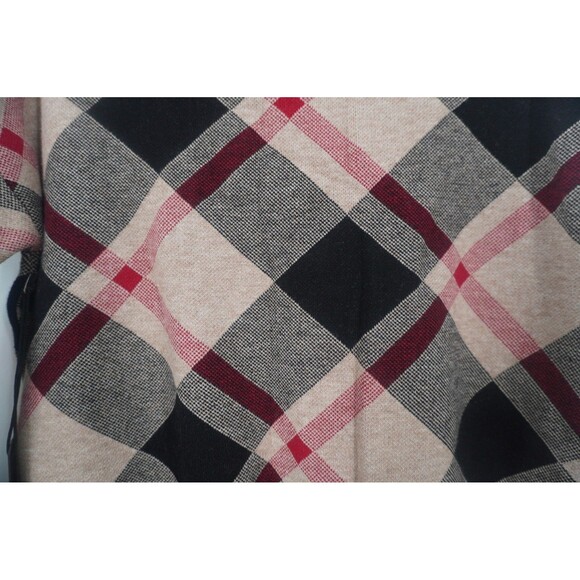 NWT Rachel Zoe Plaid Argyle Sweater Preppy Mock Neck Pullover Cozy Knit Size XL - Picture 5 of 10